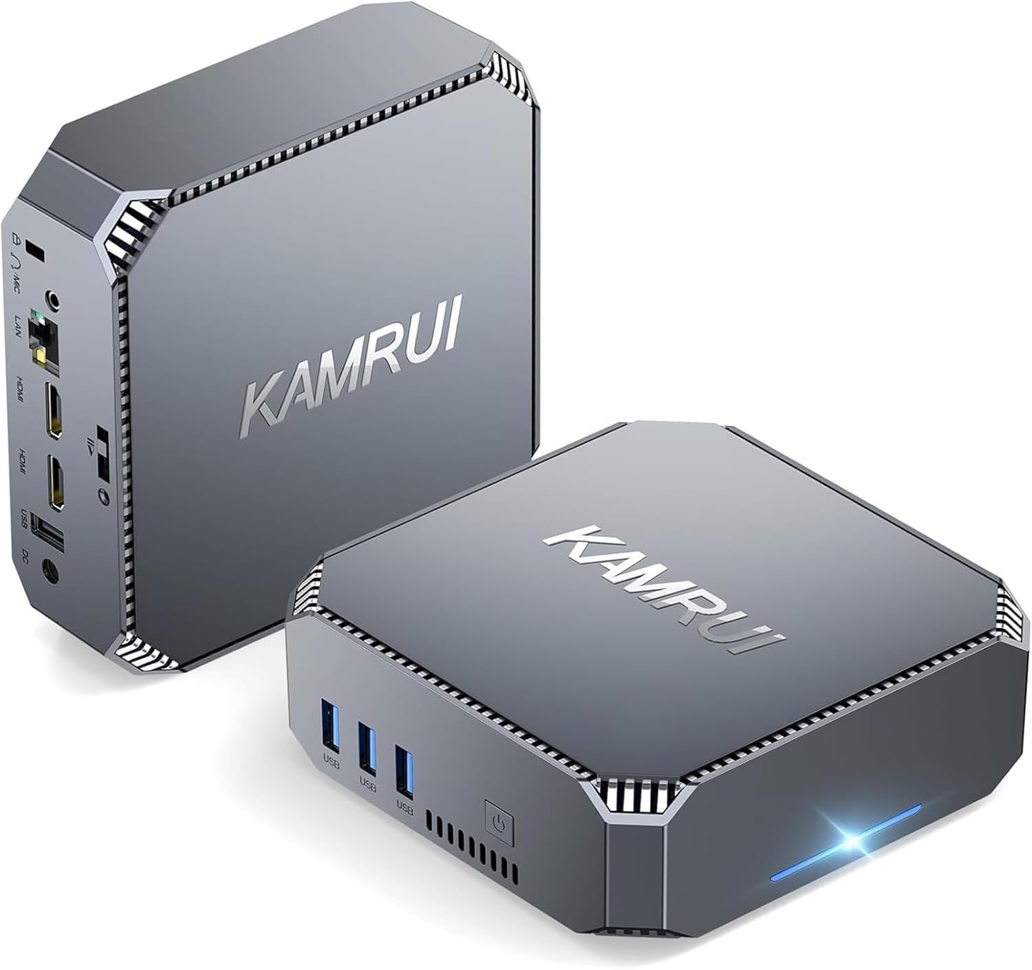 SkyBarium ミニPC Intel N100 16GB RAM 512GB KAMRUI Mini PC AK2 Plus, Mini PC N100, Desktop PC12th Alder Lake